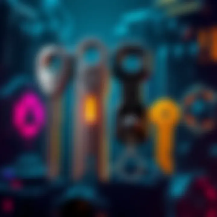 Illustration showing the new DBNO key alongside traditional keys with a backdrop of game mechanics