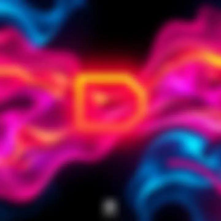 New design glyph A modern glyph displayed on a vibrant background, symbolizing current design trends.