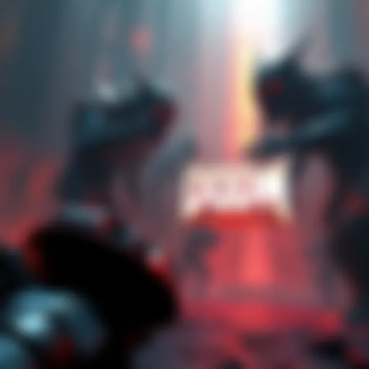 New Doom Game Development Concept art of a dark and intense gaming environment with futuristic weapons and monsters, representing the next Doom game in development.