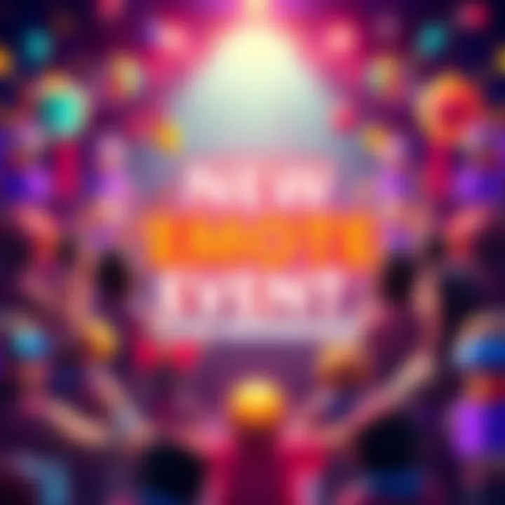 Exciting graphic announcing a new emote event with code B8RBMABQ, featuring colorful emotes and a festive background