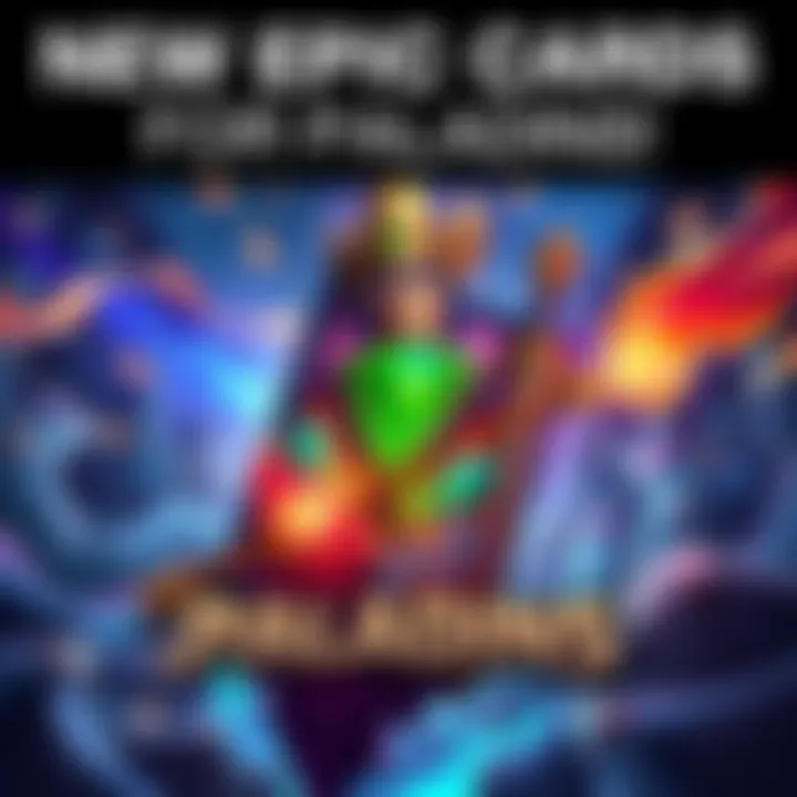 New Epic Card for Paladins A vibrant illustration of the new epic card for Paladins featuring bold graphics and a fantasy theme