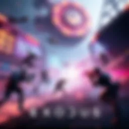 A scene from the game Exodus showcasing vibrant graphics and action-packed gameplay.