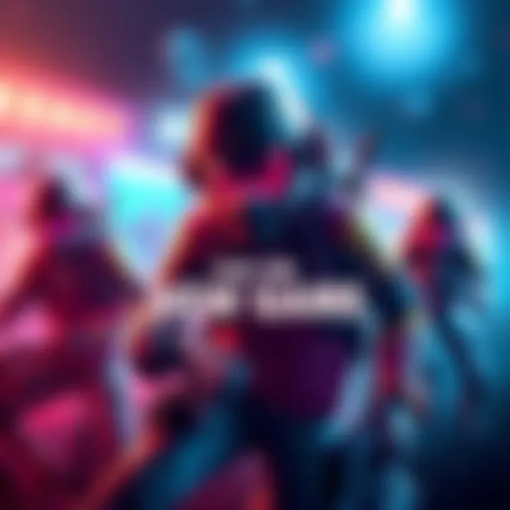 Promotional image for the new game with related graphics and game logo