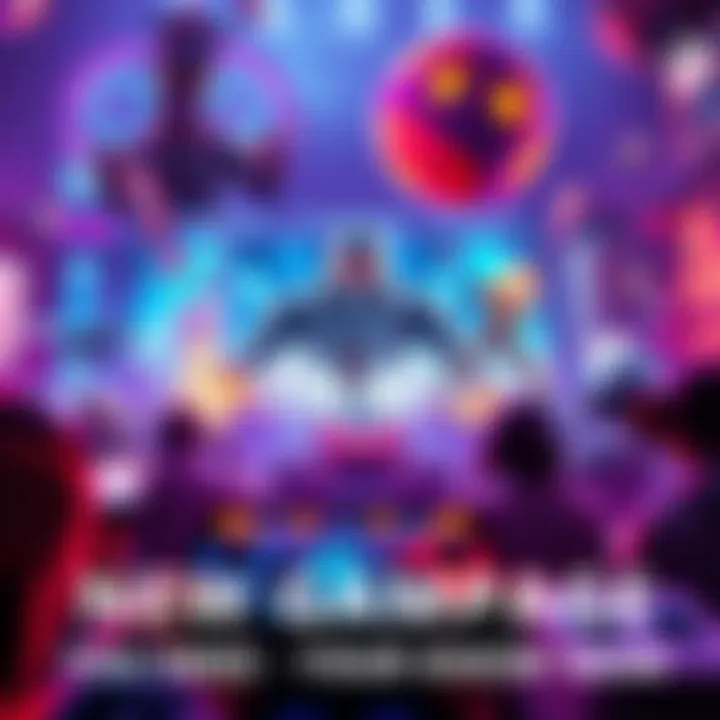 View of an exciting new game with vibrant graphics and action-packed scenes