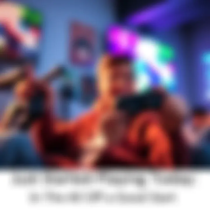 A beginner gamer sharing thoughts on their first gaming day with a game controller in hand, looking excited and curious.