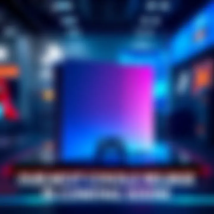 New Gaming Console A sleek and modern gaming console with a futuristic design on display