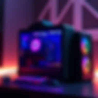 A beginner-friendly gaming PC setup with essential components and accessories.