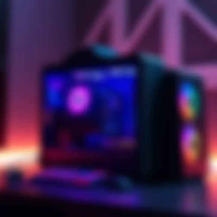 A beginner-friendly gaming PC setup with essential components and accessories.