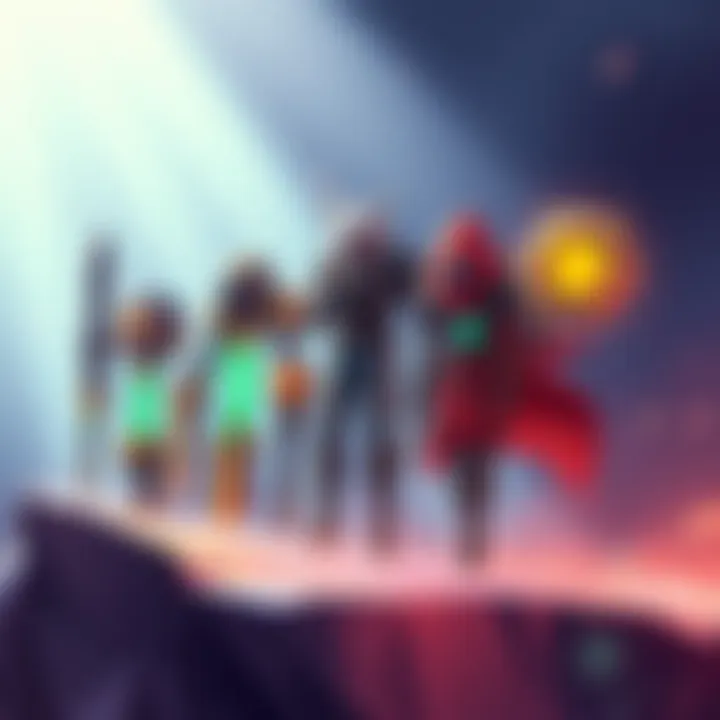 An illustration showing different tiers of gear, highlighting Tier 5 items that stand out with unique designs, showcasing their importance in gameplay