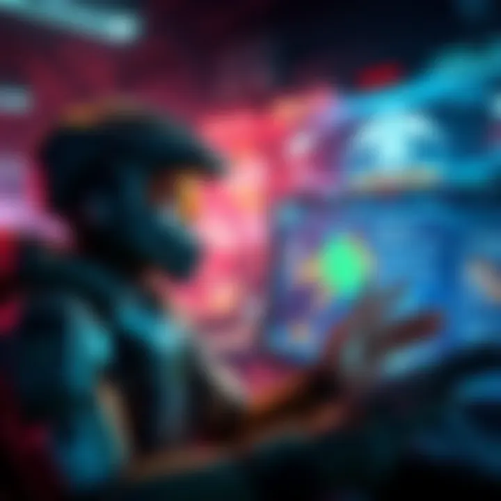 A gamer excitedly starting a new campaign in Halo Wars, showcasing a colorful game interface with strategic elements displayed.