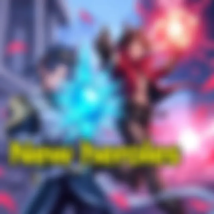 Illustration of new heroes Mizuki and Anran showcasing their powers in a game environment