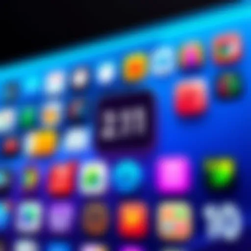 A colorful graphic showcasing the new icon designs and improved interface elements of the 2.11 update