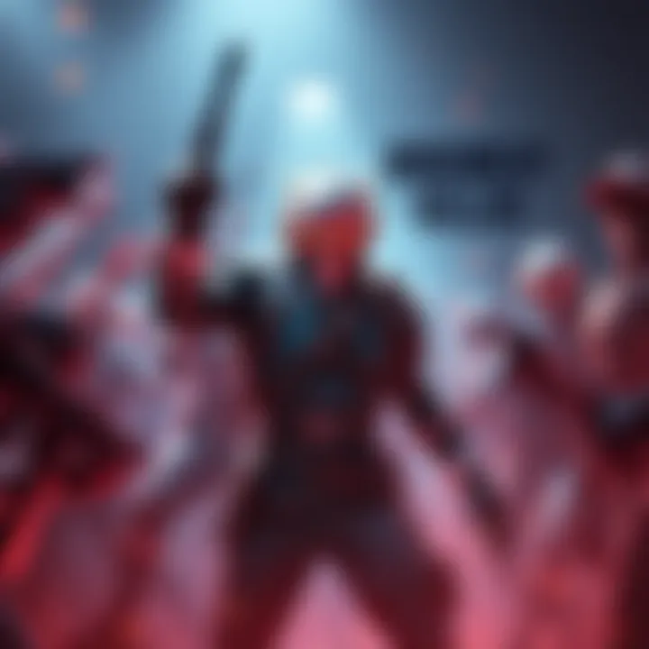 New Judgment Killer Character A dynamic gaming character with unique abilities punishing toxic behavior, surrounded by excited players