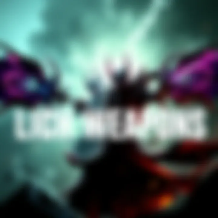 Two new Lich weapons, Coda Bubonico and Tenet Quanta, showcased in a dynamic combat scene, highlighting their unique designs and effects.