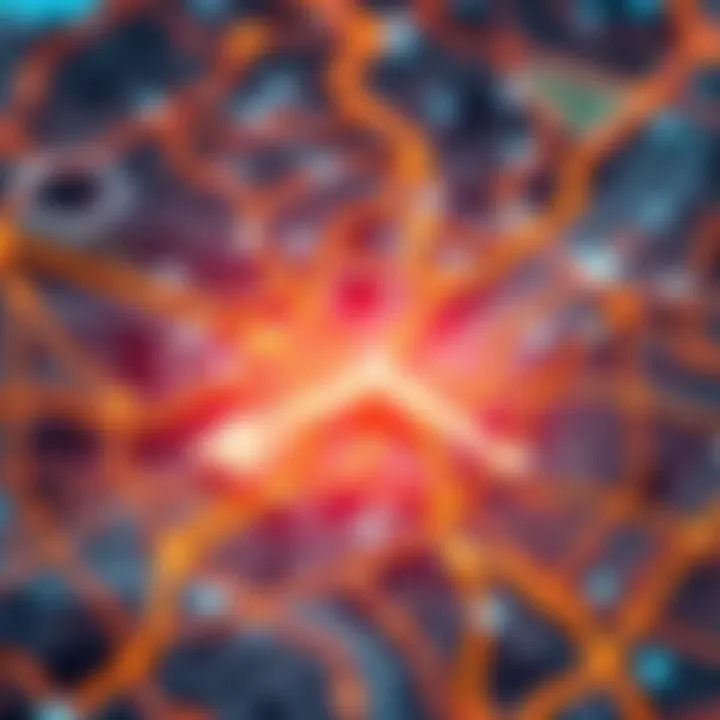 A close-up view of a digital map with highlighted features showing a new navigation technology