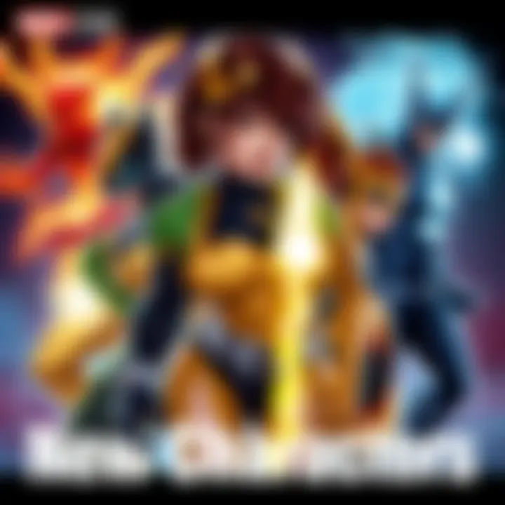 New Marvel Characters A fan illustration showcasing new Marvel characters like Sunfire and Genesis, highlighting their unique powers and vibrant designs compared to older characters like Gambit and Juggernaut.