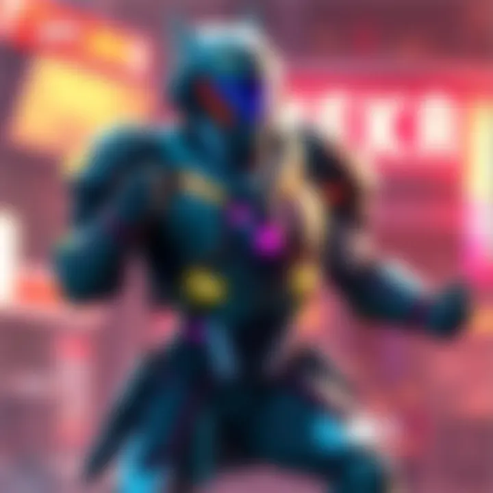 Concept art showcasing a new hero for the MEKA Squad, featuring futuristic armor and a dynamic pose, hinting at unique abilities.