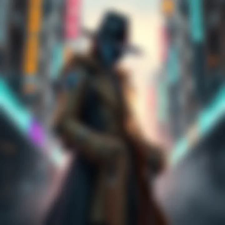 Stylish new Omnic hero wearing a coat, hat, and holding a cane