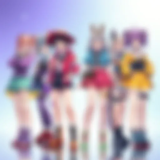 A variety of colorful outfits from Whimsical Reverie Version 2.10 displayed on characters, showcasing unique styles and designs for players to choose from.