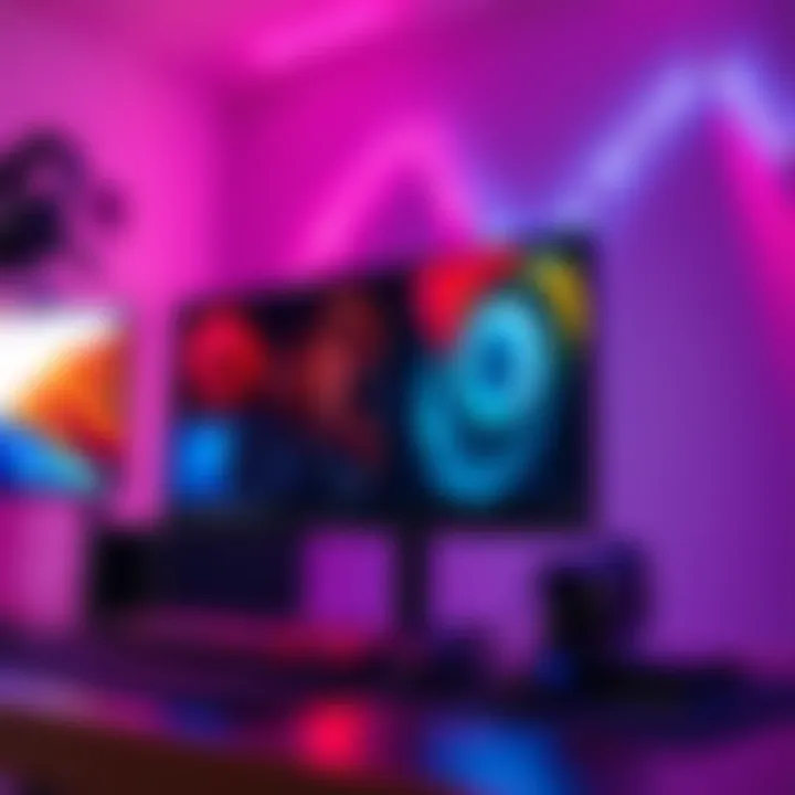 New PC Setup A sleek and modern PC setup featuring high-end gaming components and a stylish monitor, designed for both gaming and productivity.