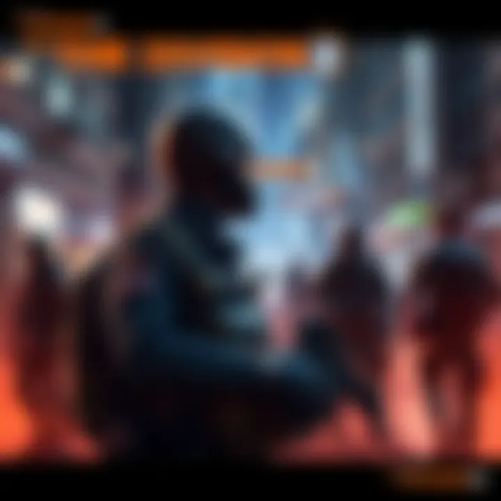 A player character in The Division 2 ready to join a squad, showcasing gear and the game's urban setting