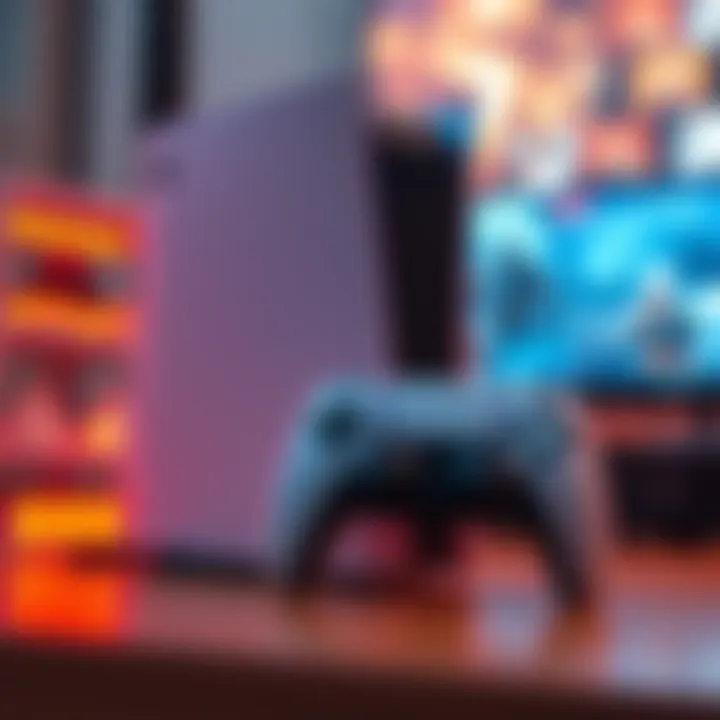 A brand new PlayStation 5 console with a controller, ready for gaming adventures.