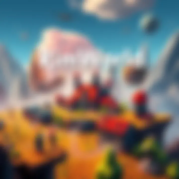 A colorful digital artwork representing a colony in RimWorld, showcasing buildings, characters, and alien landscapes, hinting at new gameplay features.