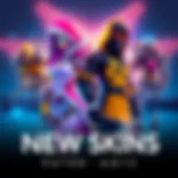 Upcoming gaming skins showcasing Ana, Emre, Ramattra, and Reinhardt in vibrant outfits