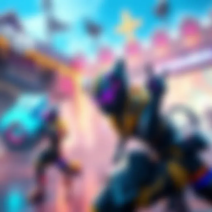 Colorful new designs for sR and TSM skins showcased in a vibrant gaming environment