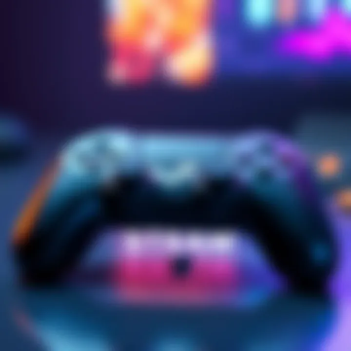 A new Steam Controller resting next to the SDL Library logo, symbolizing enhanced game compatibility and developer support.