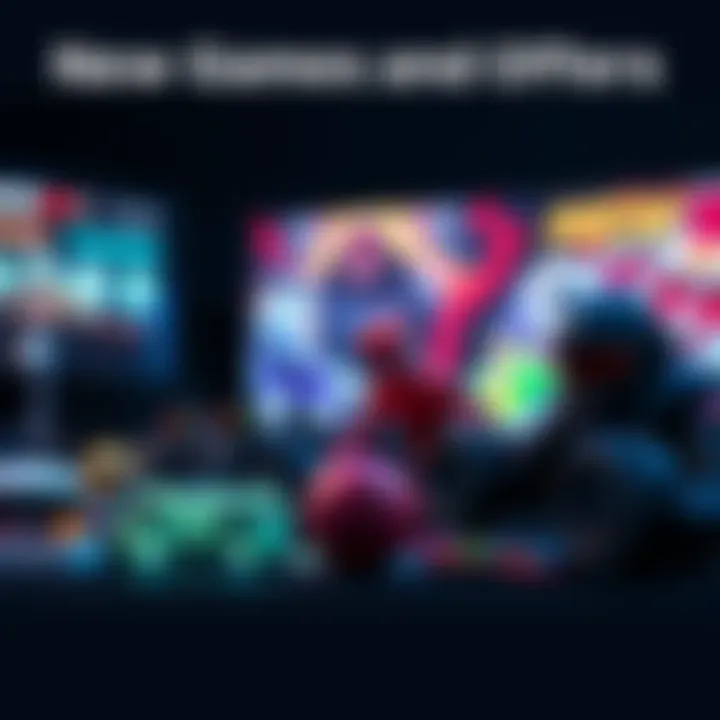 An assortment of new video games including WWE 2K24 and Crime Boss Rockay City with promotional offers