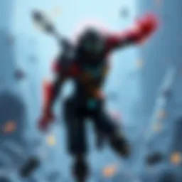 Character from Warframe showing agile movements in leaked footage