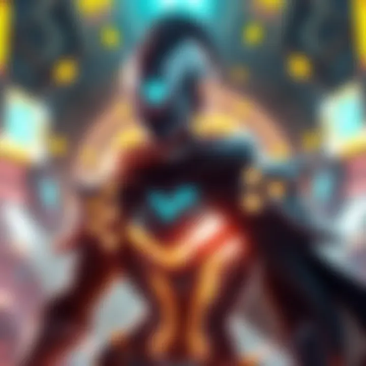 New Warframe Character Mag A gaming character named Mag with a sleek design and magnetic powers, ready for action in a vibrant sci-fi setting.