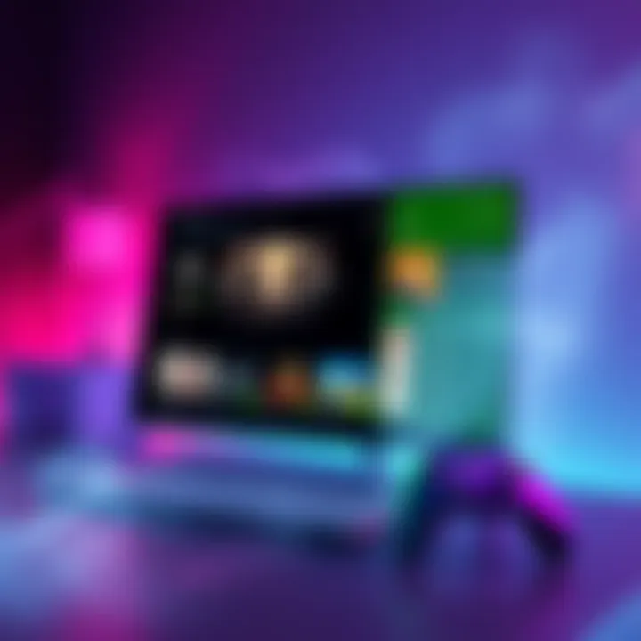 A screenshot showing the updated Xbox PC App interface with new features highlighted for gamers.