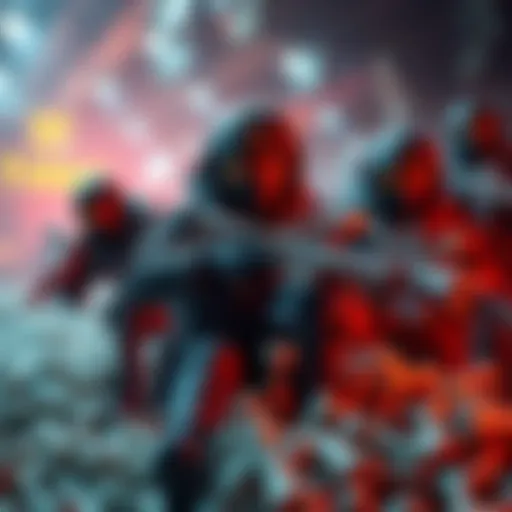 Dedicated gaming agents gathering various types of bones in a vibrant mission environment