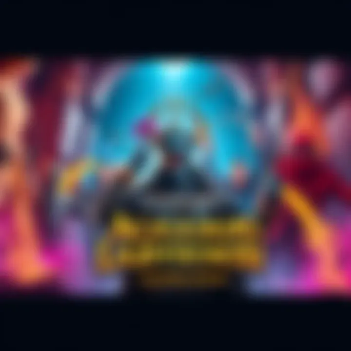 A scene from the new Aghanim's Labyrinth showing colorful characters and thrilling action