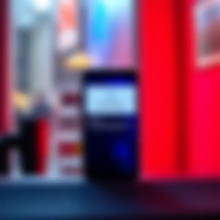 New app update for iOS and Android A phone displaying the new update notification for an app on iOS and Android devices