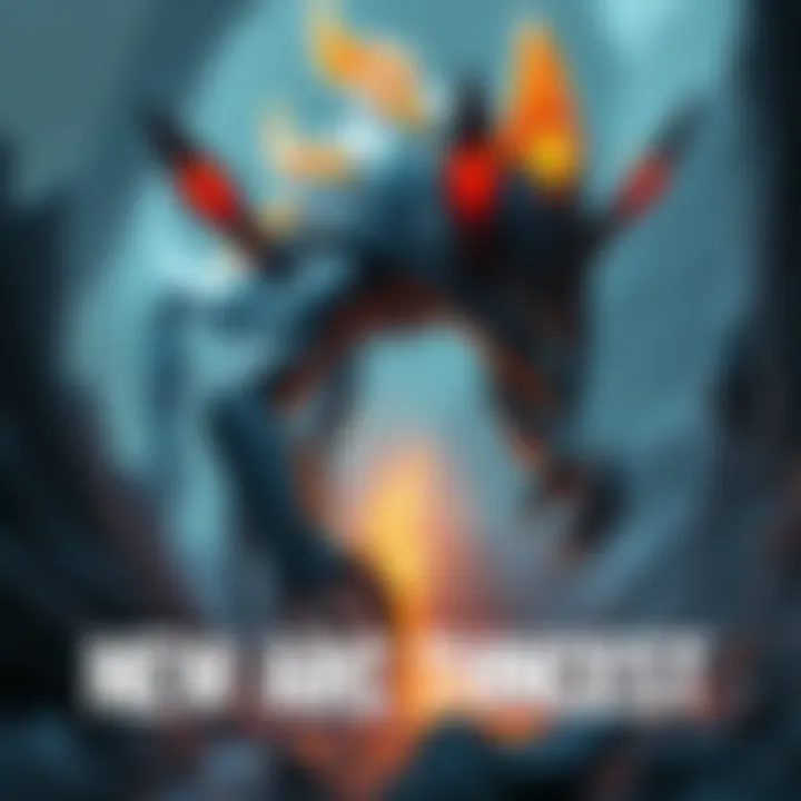 An illustration depicting a new arc threat inspired by a queen or matriarch, showcasing a unique spawning method in a fantastical setting.