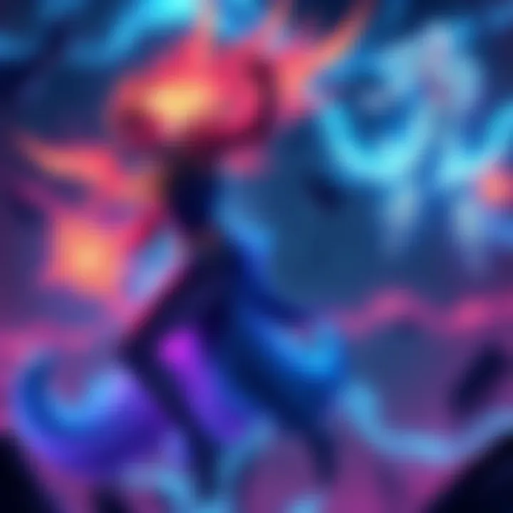 An illustration showcasing two new Arcanes with distinct designs and abilities from the Constellations update, featuring vibrant colors and dynamic artwork.