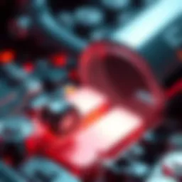 A close-up of a modern lithium-ion battery showcasing its advanced design and materials.