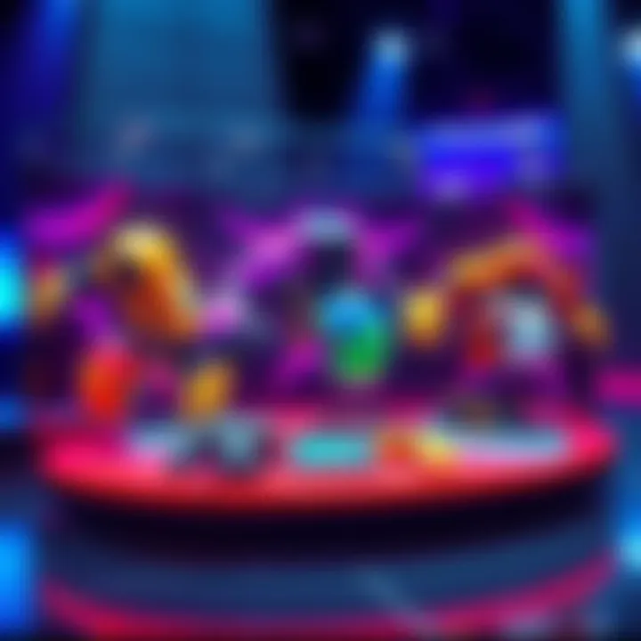 A display of new skins and gear from the latest BGMI collection, showcasing vibrant colors and designs for players to use in the game.