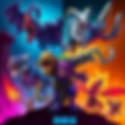 Illustration showing various boss characters with unique designs and abilities for the Bestiary mod in DD2