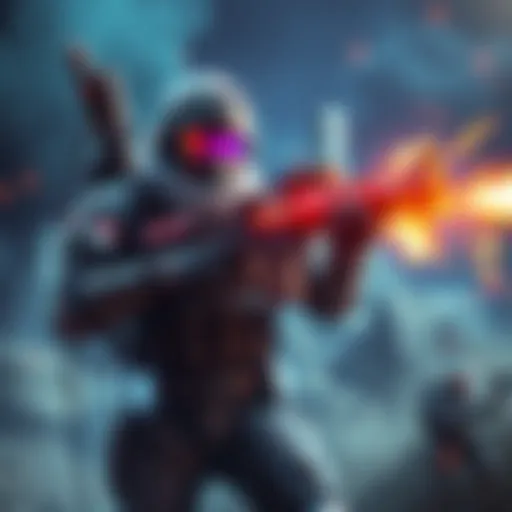 A character showcasing the new Ongoing Directive build with enhanced weapons and gear setups in action, demonstrating high damage output in gameplay.