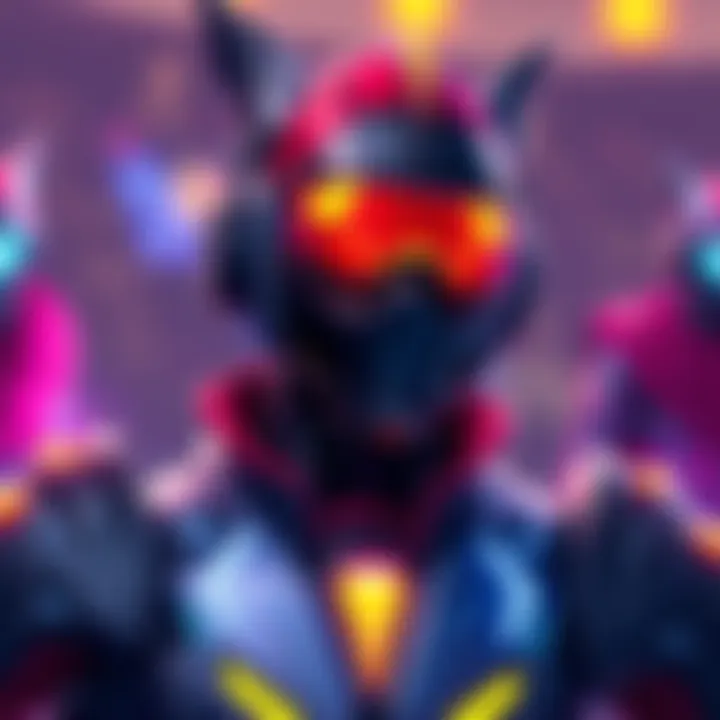 A new skin design for the main character in a popular game, showcasing bright colors and unique features that attract players' attention.