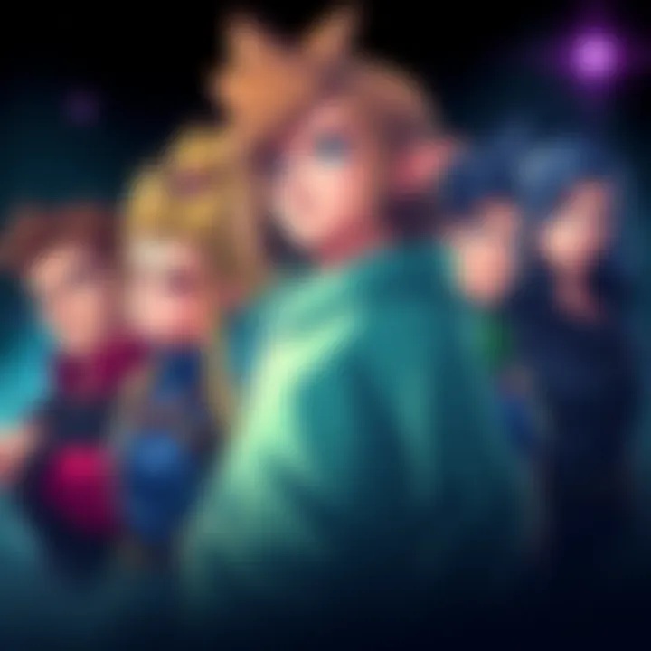 New Characters in Game Remake Illustration showing a lineup of diverse new characters from a video game remake