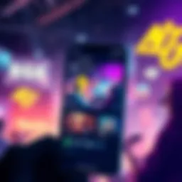 A screenshot of the gaming launcher showcasing the new chat feature and Social tab in the EGS Mobile App.