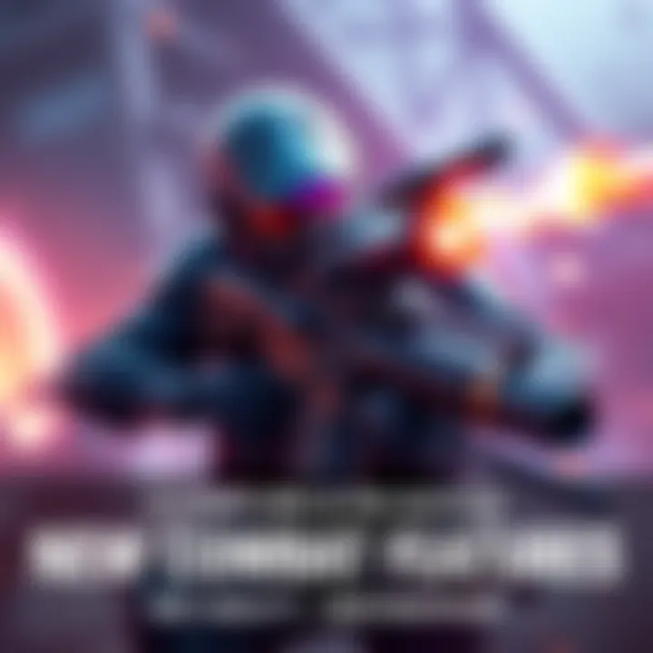 A character equipped with advanced weapons engaged in battle, showcasing new combat mechanics.