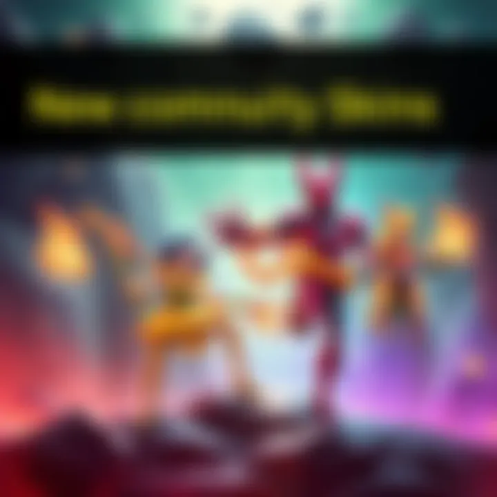 Colorful new skins designed by players in the Sunflesh Rift, showcasing creativity and unique styles.
