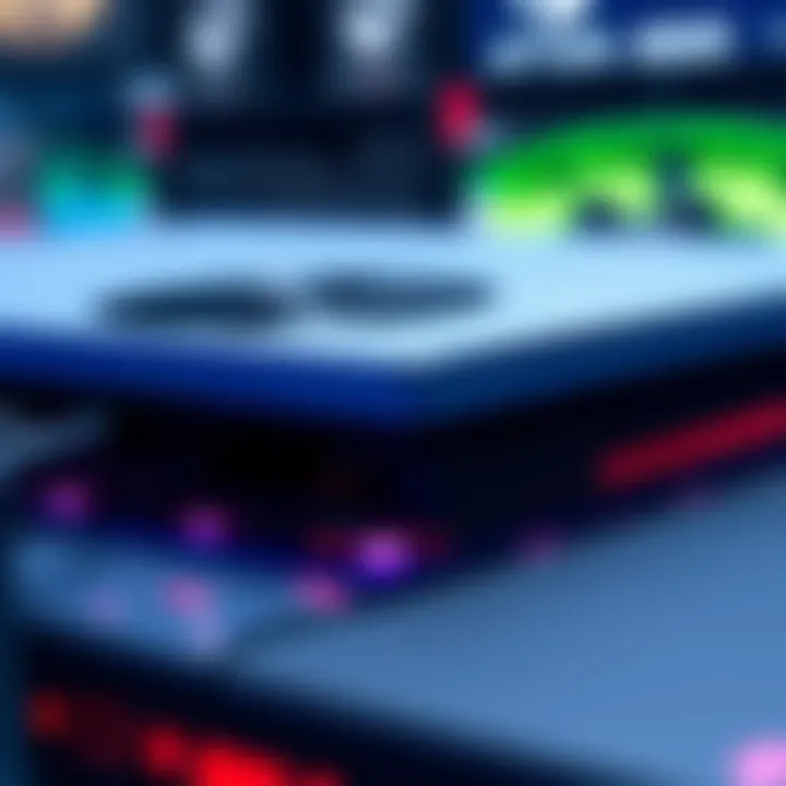 A close-up of the latest gaming console showcasing advanced cooling systems and sleek design.