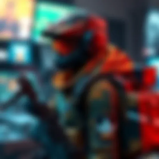A character wearing the latest DMZ camo gear in a gaming environment, showcasing its design and colors.